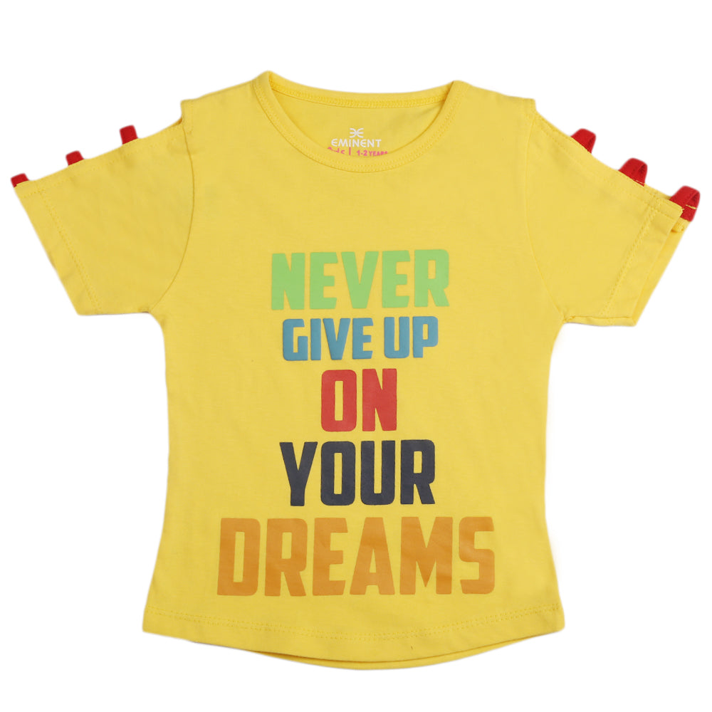 Eminent Girls T-Shirt - Yellow, Girls T-Shirts, Eminent, Chase Value