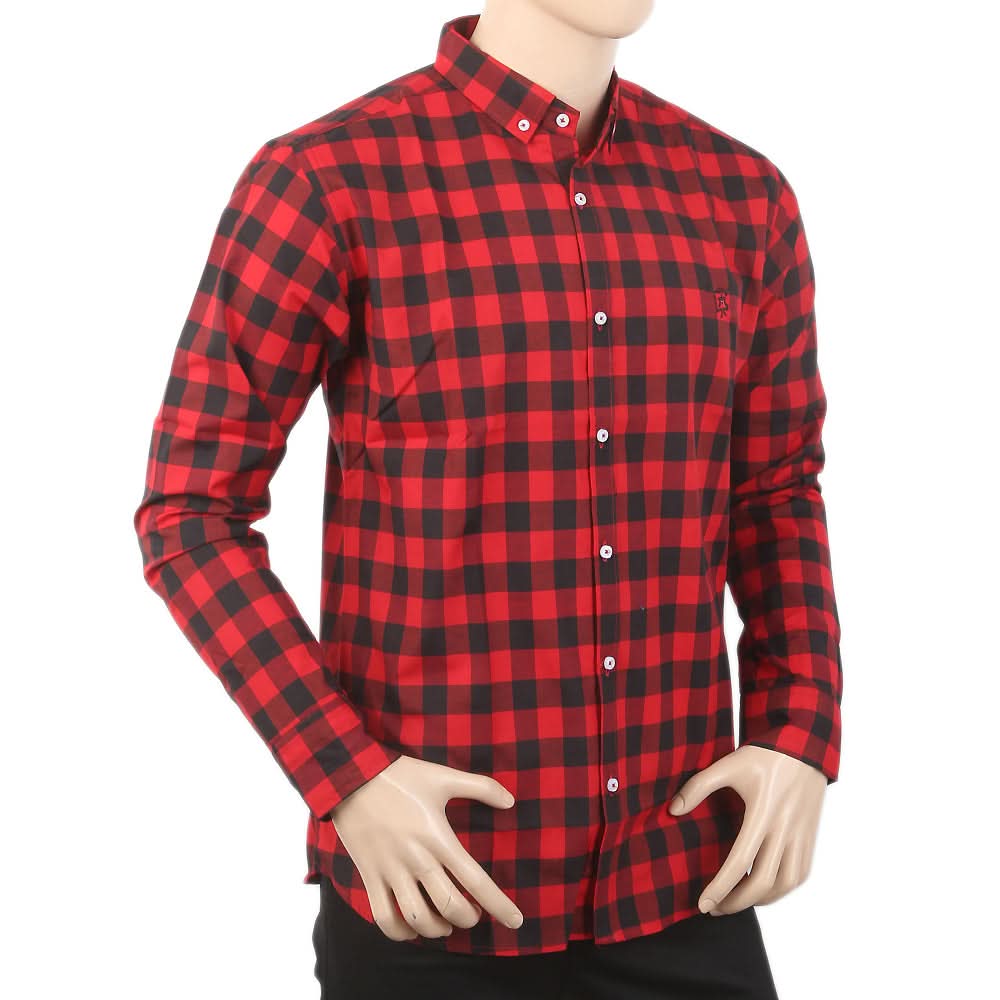 Men's Casual Shirt - Red, Men, Shirts, Chase Value, Chase Value