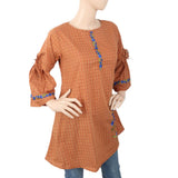 Women's Strip Cotton Kurti - Mustard, Women, Ready Kurtis, Chase Value, Chase Value