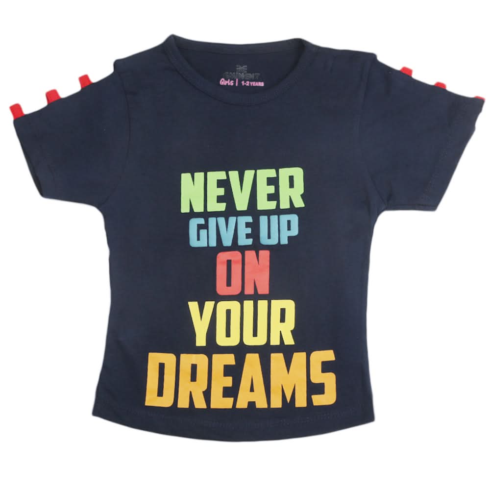 Eminent Girls T-Shirt - Navy Blue, Girls T-Shirts, Eminent, Chase Value