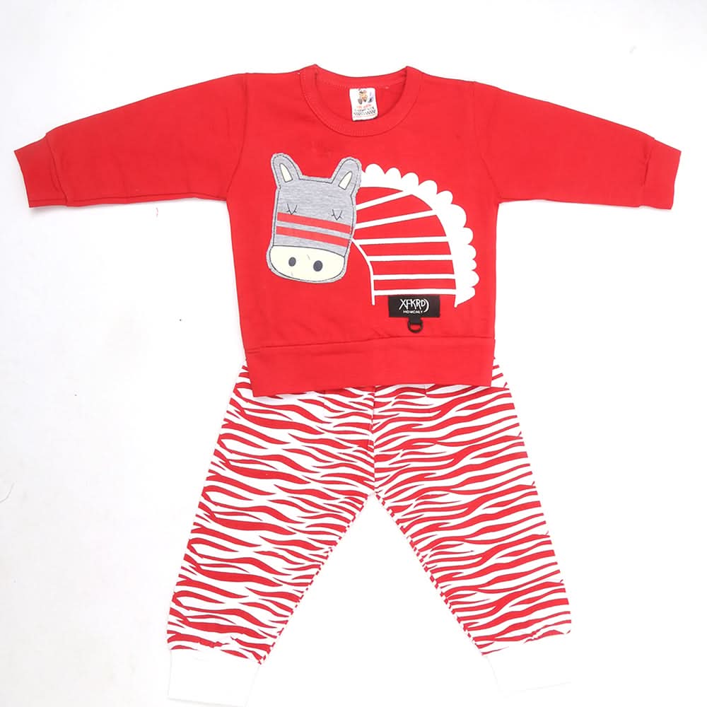 Newborn Boys Full Sleeves Suit - Red, Kids, NB Boys Sets And Suits, Chase Value, Chase Value