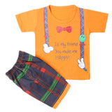 Boys Half Sleeves Short Suit - Orange, Kids, Boys Sets And Suits, Chase Value, Chase Value