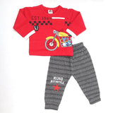 Newborn Boys Full Sleeves Suit - Red, Kids, NB Boys Sets And Suits, Chase Value, Chase Value