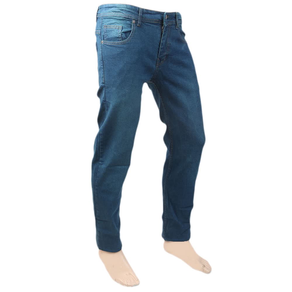 Men's Basic Denim Pant - Green, Men, Casual Pants And Jeans, Chase Value, Chase Value