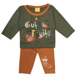 Newborn Boys Full Sleeves Suit - Green, Newborn Boys Sets & Suits, Chase Value, Chase Value