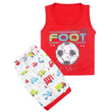 Boys Half Sleeves Sando Suit - Red, Kids, Boys Sets And Suits, Chase Value, Chase Value