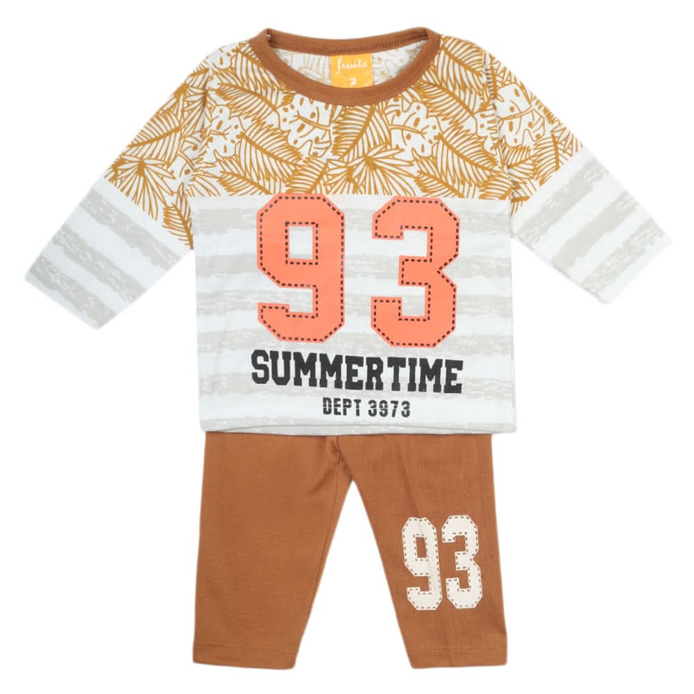 Newborn Boys Full Sleeves Suit - Mustard, Newborn Boys Sets & Suits, Chase Value, Chase Value