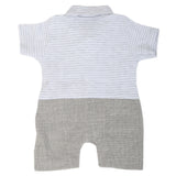 Newborn Boys Turkish Romper - Grey, Kids, NB Boys Rompers, Chase Value, Chase Value