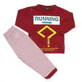 Boys Pajama Suit - Maroon, Kids, Boys Sets And Suits, Chase Value, Chase Value