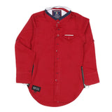 Boys Cotton Casual Shirt Full Sleeves - Red, Kids, Boys Shirts, Chase Value, Chase Value