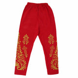 Girls Tights Bottom Print - Red, Kids, Tights Leggings And Pajama, Chase Value, Chase Value