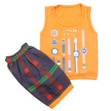 Boys Half Sleeves Sando Suit - Orange, Kids, Boys Sando, Chase Value, Chase Value