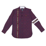 Boys Cotton Casual Shirt Full Sleeves - Purple, Kids, Boys Shirts, Chase Value, Chase Value
