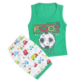 Boys Half Sleeves Sando Suit - Green, Kids, Boys Sets And Suits, Chase Value, Chase Value