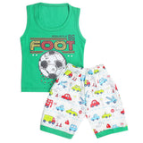 Boys Half Sleeves Sando Suit - Green, Kids, Boys Sets And Suits, Chase Value, Chase Value