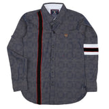 Boys Cotton Casual Shirt Full Sleeves - Grey, Kids, Boys Shirts, Chase Value, Chase Value
