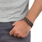Men's Bracelet - Coffee & Silver, Men, Jewellery, Chase Value, Chase Value
