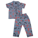 Girls Half Sleeves Night Suit - Grey, Girls Suits, Chase Value, Chase Value