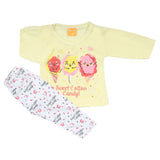 Newborn Girls Full Sleeves Suit - Lemon, Newborn Girls Sets & Suits, Chase Value, Chase Value
