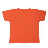 Newborn Boys Round Neck Half Sleeves T-Shirt - Orange, Kids, New Born Boys Shirts And T-Shirts, Chase Value, Chase Value