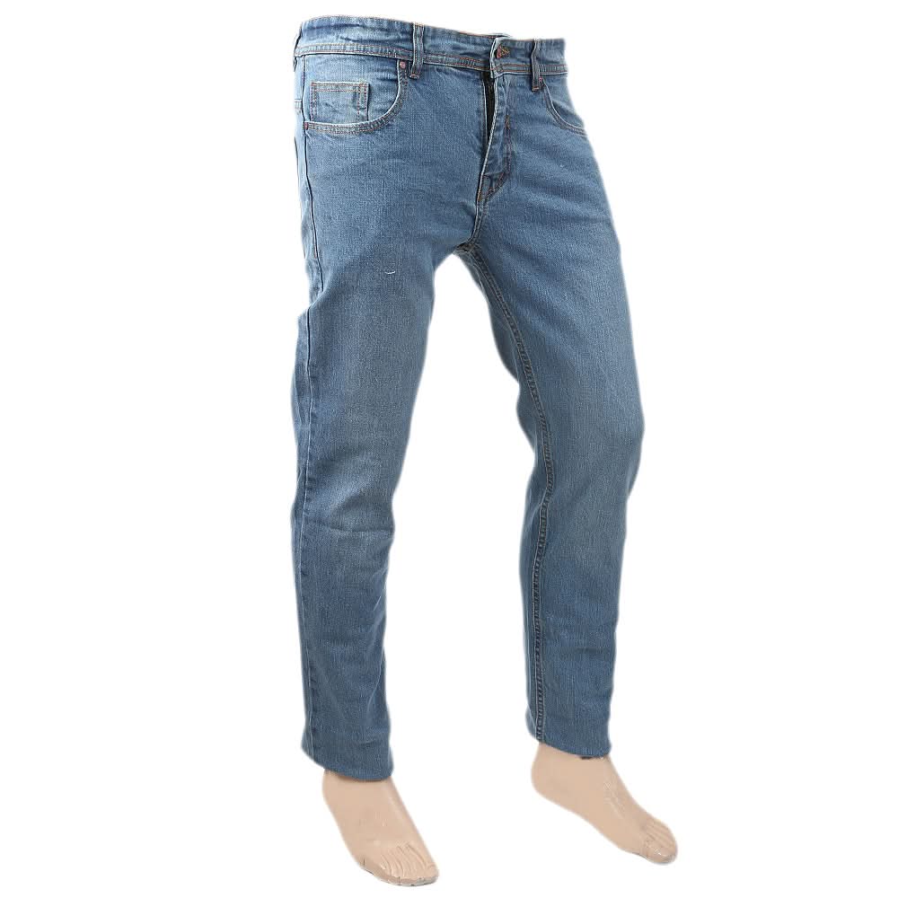 Men's Basic Denim Pant - Light Blue, Men, Casual Pants And Jeans, Chase Value, Chase Value