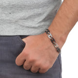 Men's Bracelet - Black & Silver, Men, Jewellery, Chase Value, Chase Value