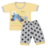 Boys Half Sleeves Short Suit - Mustard, Kids, Boys Sets And Suits, Chase Value, Chase Value