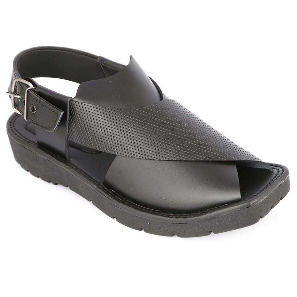 Men's Peshawari Sandal (PL1) - Black, Men, Sandals, Chase Value, Chase Value