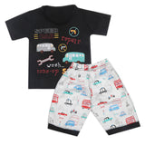Boys Half Sleeves Short Suit - Black, Kids, Boys Sets And Suits, Chase Value, Chase Value