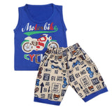 Boys Half Sleeves Sando Suit - Royal Blue, Kids, Boys Sets And Suits, Chase Value, Chase Value