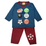 Newborn Boys Full Sleeves Suit - Steel Blue, Newborn Boys Sets & Suits, Chase Value, Chase Value