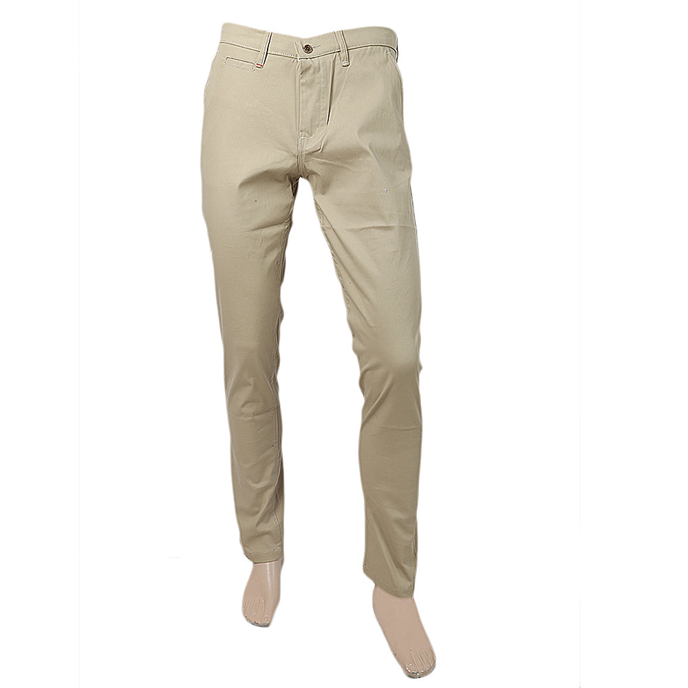 Men's Cotton Chinos - Beige, Men, Casual Pants And Jeans, Chase Value, Chase Value