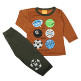 Newborn Boys Full Sleeves Suit - Brown, Newborn Boys Sets & Suits, Chase Value, Chase Value