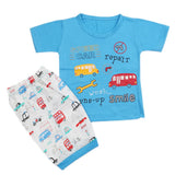 Boys Half Sleeves Short Suit - Blue, Kids, Boys Sets And Suits, Chase Value, Chase Value