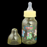 Camera Decorated Feeding Bottle 140ml - Yellow, Kids, Feeding Supplies, Chase Value, Chase Value