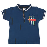 Boys Half Sleeves T-Shirt - Steel Blue, Boys T-Shirts, Chase Value, Chase Value