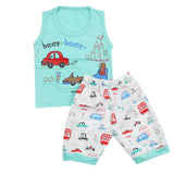 Boys Half Sleeves Sando Suit - Cyan, Kids, Boys Sets And Suits, Chase Value, Chase Value