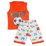Boys Half Sleeves Sando Suit - Orange, Kids, Boys Sets And Suits, Chase Value, Chase Value