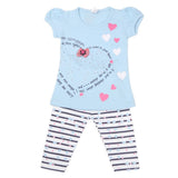 Girls Half Sleeves Suit - Blue, Kids, Girls Sets And Suits, Chase Value, Chase Value
