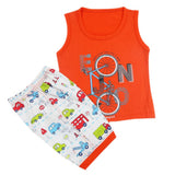 Boys Half Sleeves Sando Suit - Orange, Kids, Boys Sets And Suits, Chase Value, Chase Value