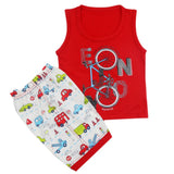 Boys Half Sleeves Sando Suit - Red, Kids, Boys Sets And Suits, Chase Value, Chase Value