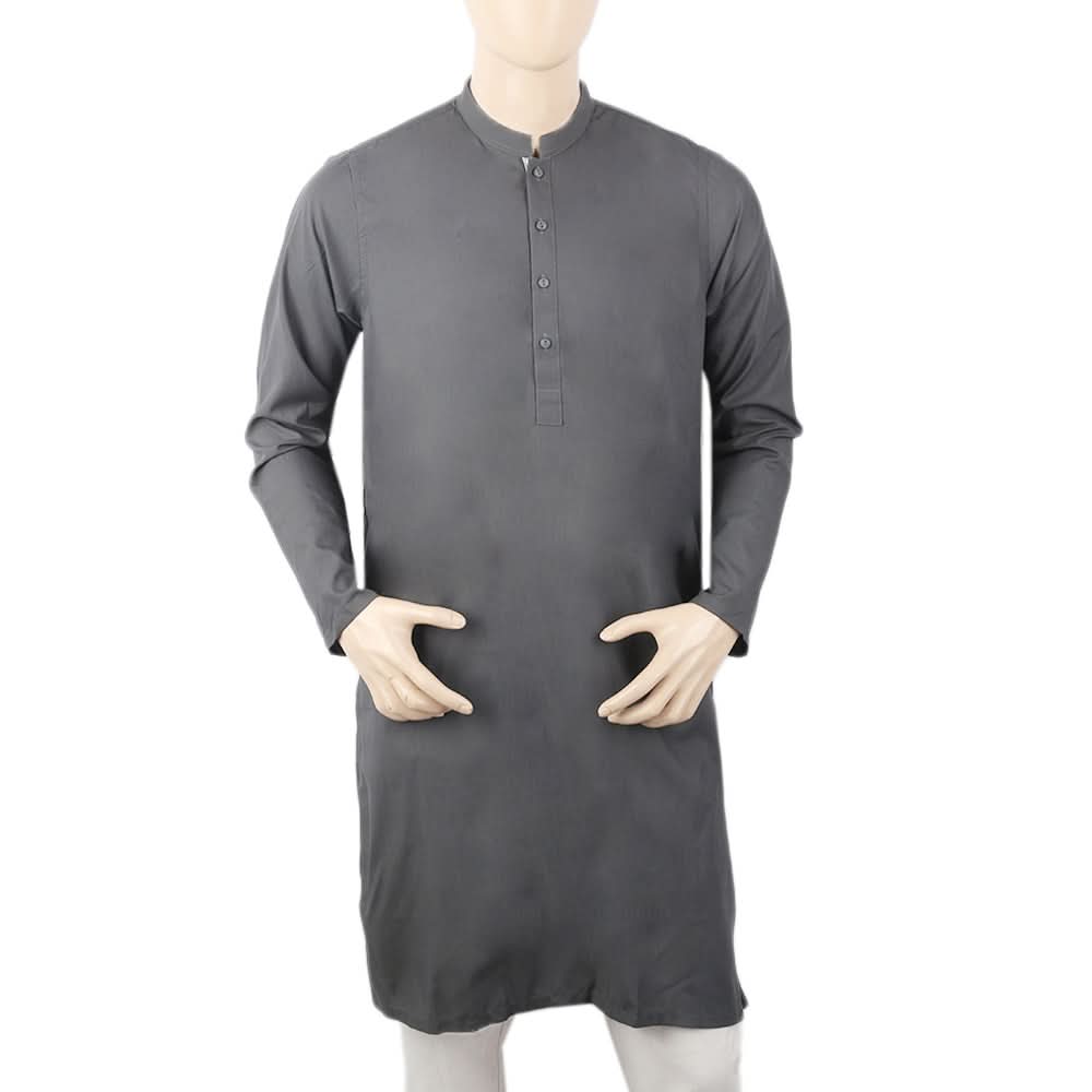 Men's Mashriq Fancy Kurta - Dark Grey, Men, Kurtas, Chase Value, Chase Value