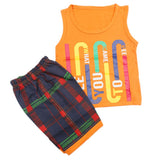 Boys Half Sleeves Sando Suit - Orange, Kids, Boys Sets And Suits, Chase Value, Chase Value