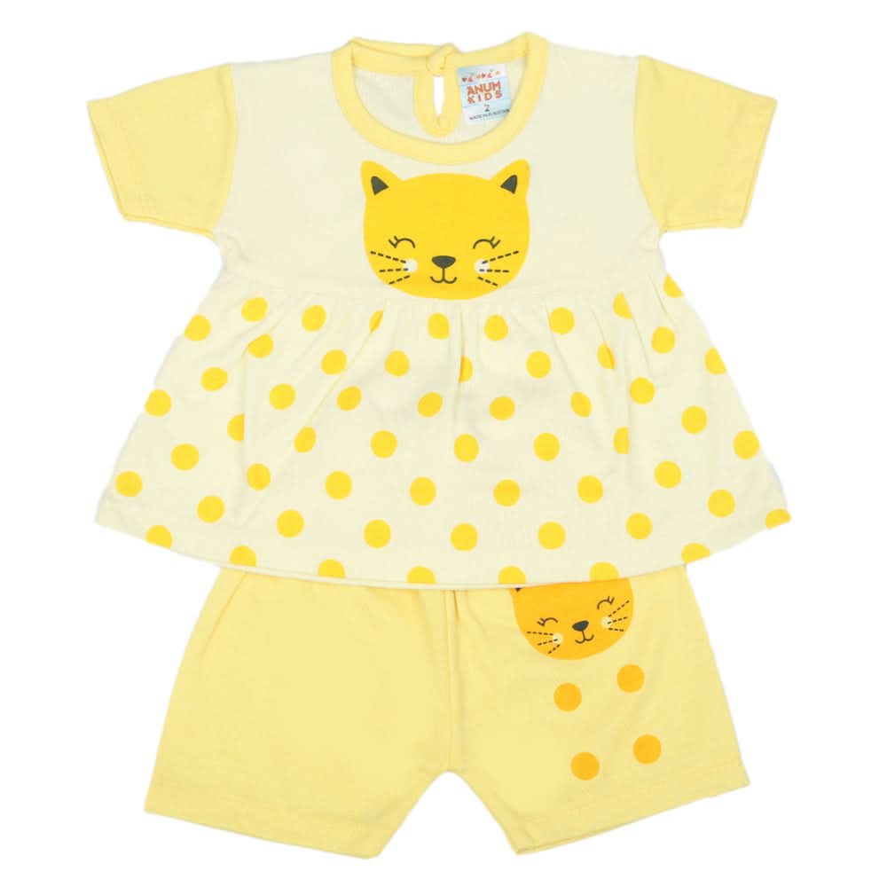 Newborn Girls Suit - Yellow, Newborn Girls Sets & Suits, Chase Value, Chase Value