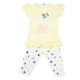 Girls Half Sleeves Suit - Lemon, Kids, Girls Sets And Suits, Chase Value, Chase Value