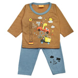 Newborn Boys Full Sleeves Suit - Brown, Newborn Boys Sets & Suits, Chase Value, Chase Value