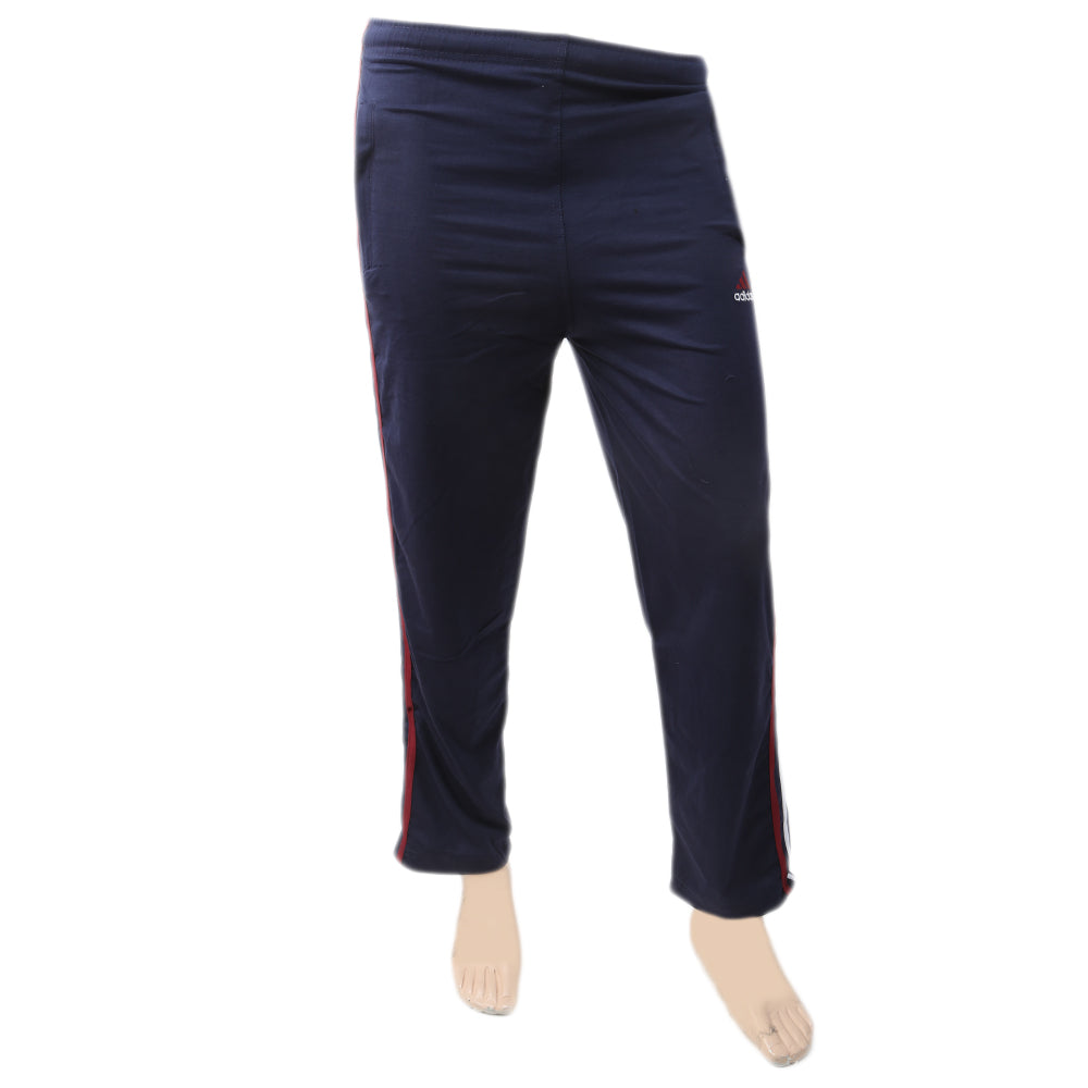 Men's Double Stripe Jersey Trouser - Navy Blue, Men, Lowers And Sweatpants, Chase Value, Chase Value