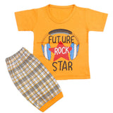 Boys Half Sleeves Short Suit - Orange, Kids, Boys Sets And Suits, Chase Value, Chase Value