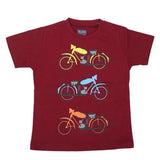 Boys Round Neck Half Sleeves T-Shirt - Maroon, Kids, Boys T-Shirts, Chase Value, Chase Value