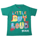 Boys Round Neck Half Sleeves T-Shirt - Sea Green, Kids, Boys T-Shirts, Chase Value, Chase Value